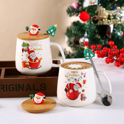 Christmas Random Mug with Lid and Spoon