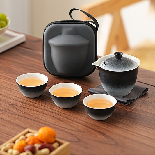 Gradient-colored Travel Tea Set