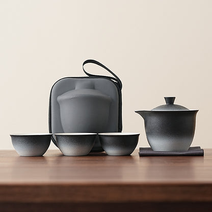 Gradient-colored Travel Tea Set