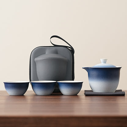 Gradient-colored Travel Tea Set