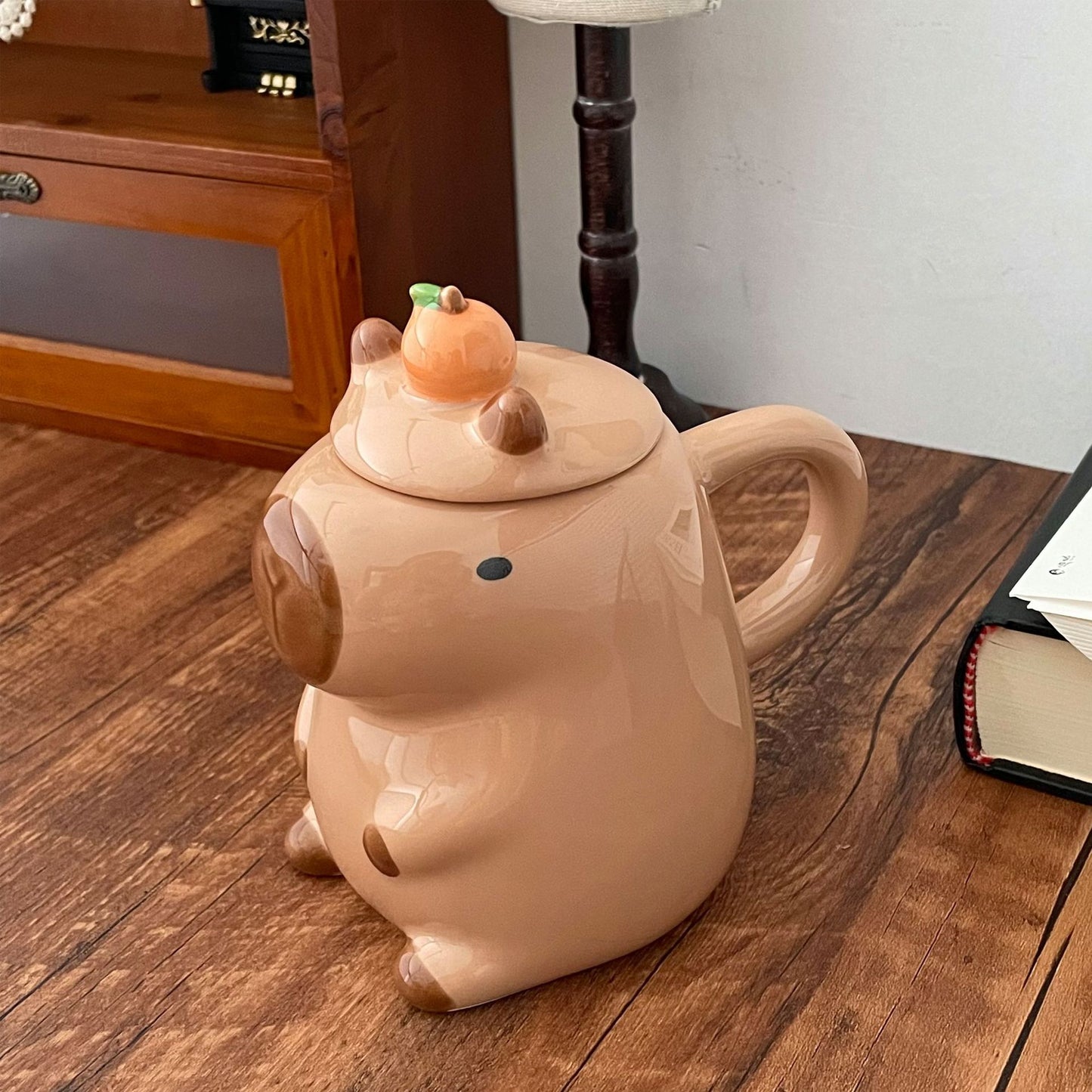 Capybara Mug with Lid