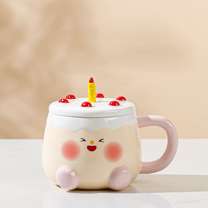 Birthday Cake Mug with Lid