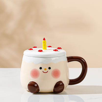 Birthday Cake Mug with Lid